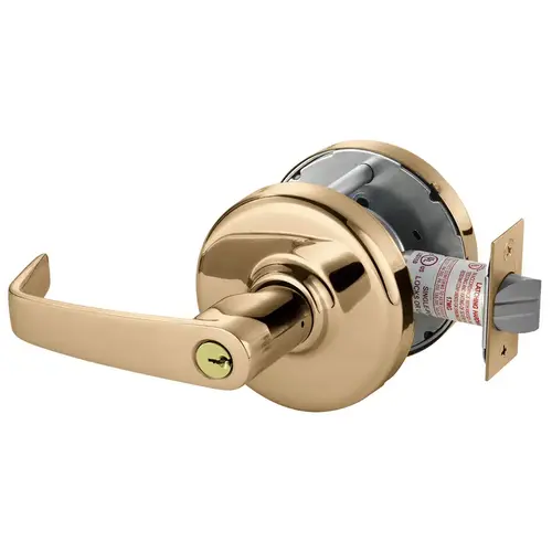 Cylindrical Lock Bright Bronze Clear Coated