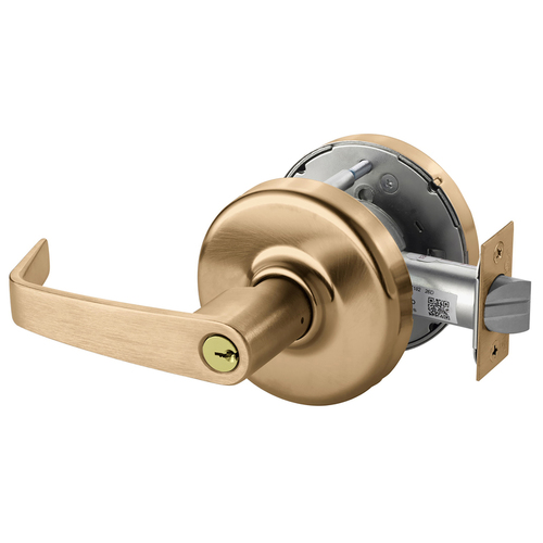 Cylindrical Lock Satin Bronze Clear Coated