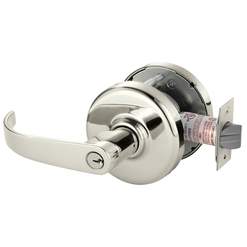 Cylindrical Lock Bright Nickel Plated Clear Coated