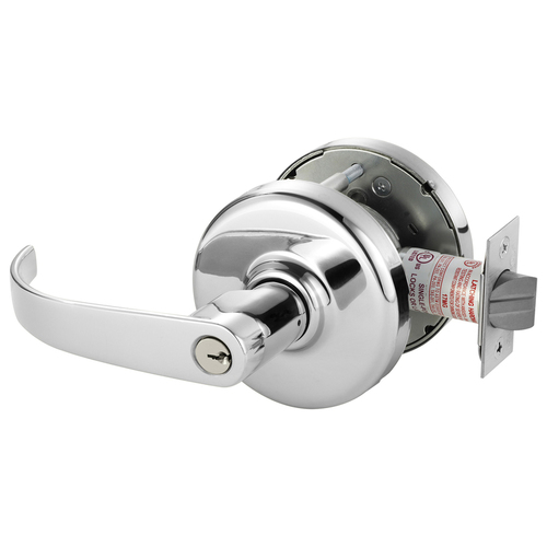 Cylindrical Lock Bright Chrome