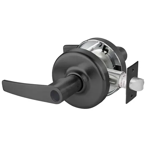 Zinc Armstrong Lever and D Rose Single Cylinder Office Grade 1 Heavy Duty Cylindrical Lever Lock Less Cylinder Black Suede Powder Coat Finish