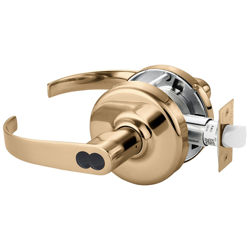 Cylindrical Lock Bright Bronze Clear Coated