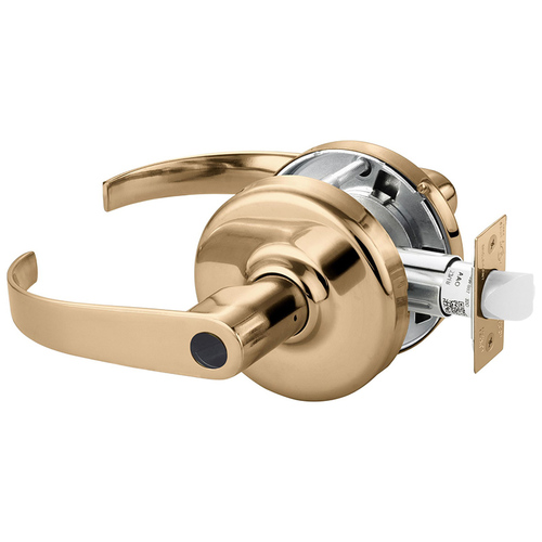 Cylindrical Lock Bright Bronze Clear Coated