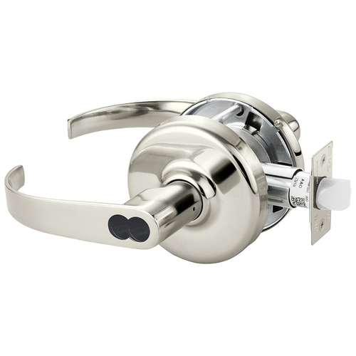 Cylindrical Lock Bright Nickel Plated Clear Coated