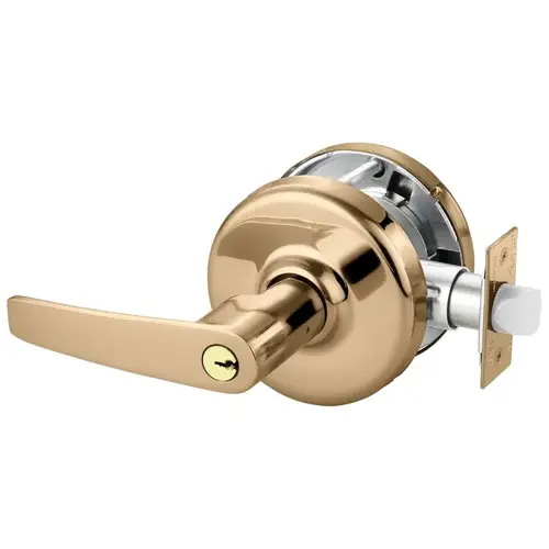 Cylindrical Lock Bright Bronze Clear Coated