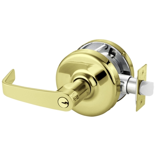 Cylindrical Lock Bright Brass