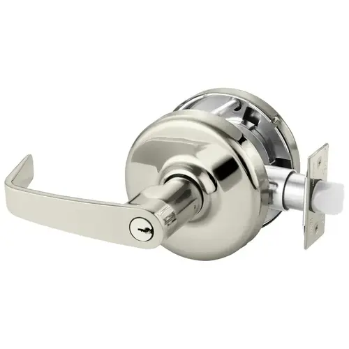 Cylindrical Lock Bright Nickel Plated Clear Coated