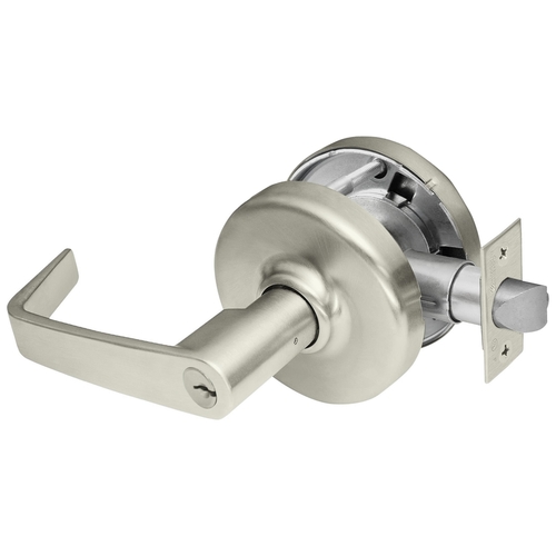 Cylindrical Lock Satin Nickel Plated Clear Coated