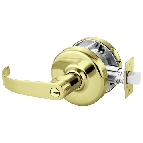 Cylindrical Lock Bright Brass