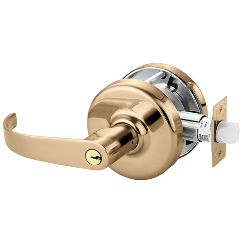 Cylindrical Lock Bright Bronze Clear Coated