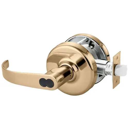 Cylindrical Lock Bright Bronze Clear Coated