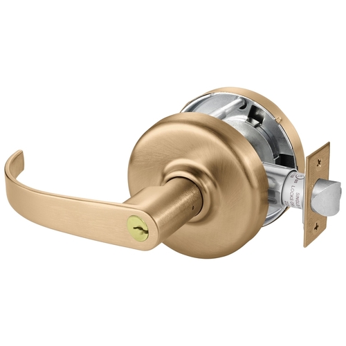 Cylindrical Lock Satin Bronze Clear Coated