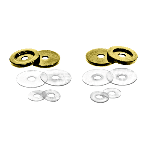 Satin Brass Replacement Washers for Back-to-Back Solid Pull Handle