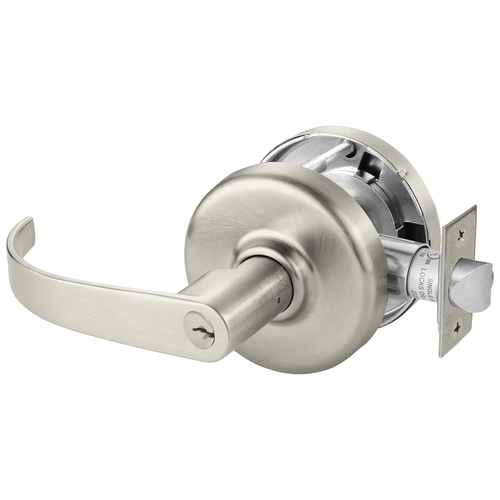 Cylindrical Lock Satin Nickel Plated Clear Coated