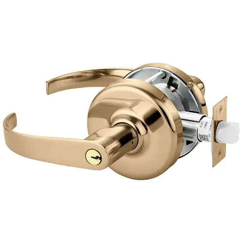 Cylindrical Lock Bright Bronze Clear Coated