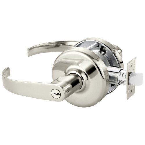 Cylindrical Lock Bright Nickel Plated Clear Coated