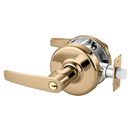 Cylindrical Lock Bright Bronze Clear Coated