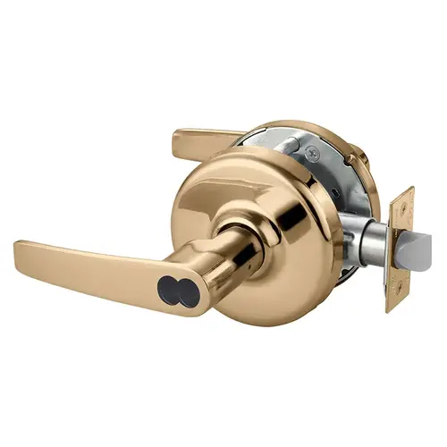 Grade 2 Storeroom or Closet Cylindrical Lock, Armstrong Lever, SFIC Prep Less Core, Bright Bronze Clear Coated Finish, Non-handed Bright Bronze Clear Coated