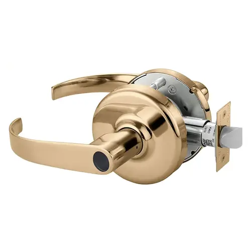 Cylindrical Lock Bright Bronze Clear Coated