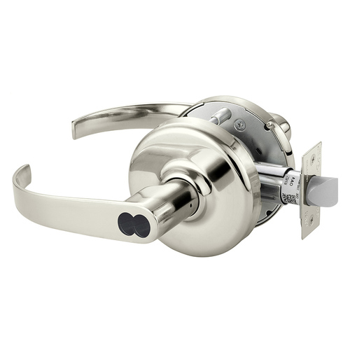 Cylindrical Lock Bright Nickel Plated Clear Coated