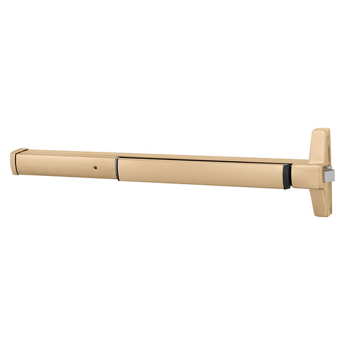 Narrow Stile Rim Exit Device, Motor Latch Retraction, 36", Satin Bronze Satin Bronze Clear Coated