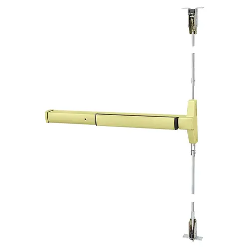 Delayed Egress Exit Device Satin Brass