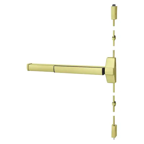 Electrified Exit Device Satin Brass