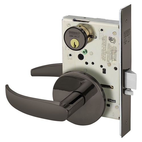 Mortise Lock Oxidized Satin Bronze Relieved Clear Coated