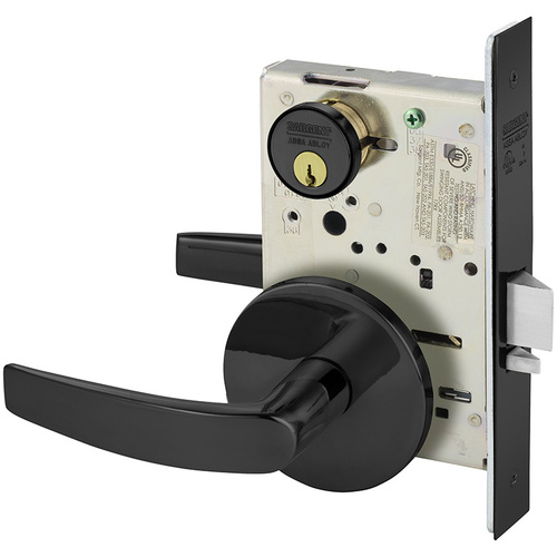 Mortise Lock Dark Oxidized Statuary Bronze Clear Coated