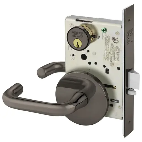 Mortise Lock Oxidized Satin Bronze Relieved Clear Coated