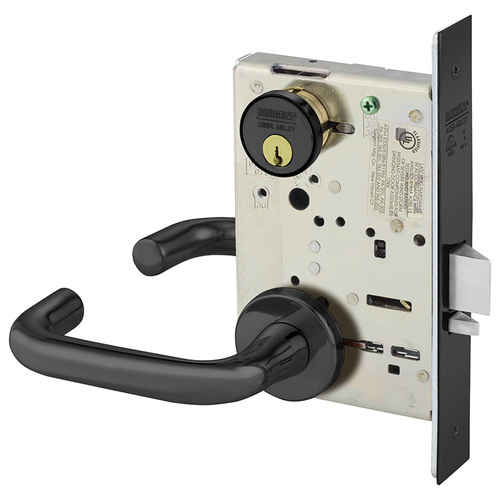 Mortise Lock Dark Oxidized Statuary Bronze Clear Coated