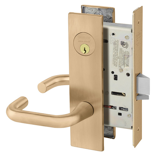 Mortise Lock Satin Bronze Clear Coated