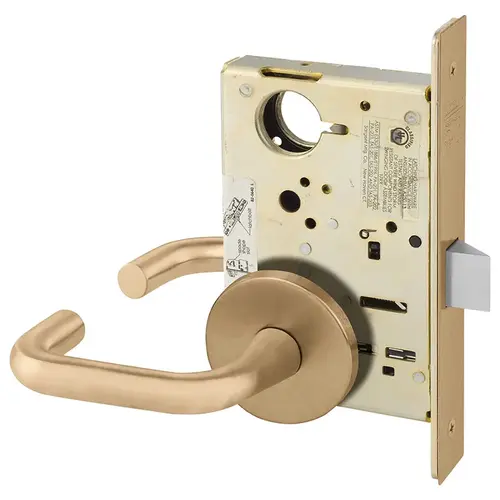 Mortise Lock Satin Bronze Clear Coated