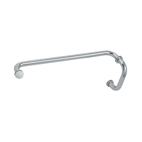 Satin Chrome 6" Pull Handle and 18" Towel Bar BM Series Combination With Metal Washers