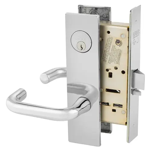 Mortise Lock Bright Chrome