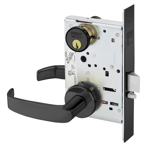 Mortise Lock Dark Oxidized Statuary Bronze Clear Coated