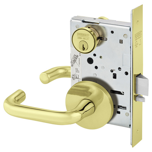 Mortise Lock Bright Brass