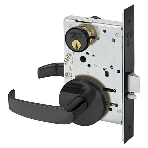 Mortise Lock Dark Oxidized Statuary Bronze Clear Coated