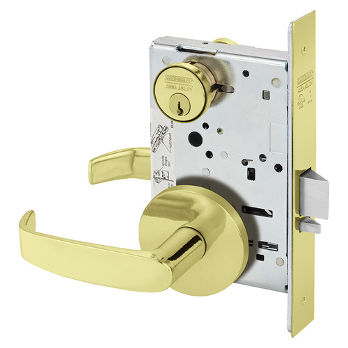 Mortise Lock Bright Brass