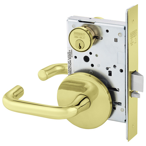 Mortise Lock Bright Brass