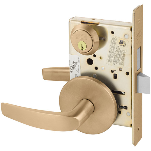 Mortise Lock Satin Bronze Clear Coated