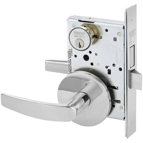 Mortise Lock Bright Chrome