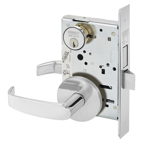 Mortise Lock Bright Chrome