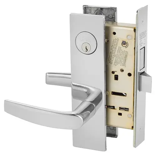 Mortise Lock Bright Chrome