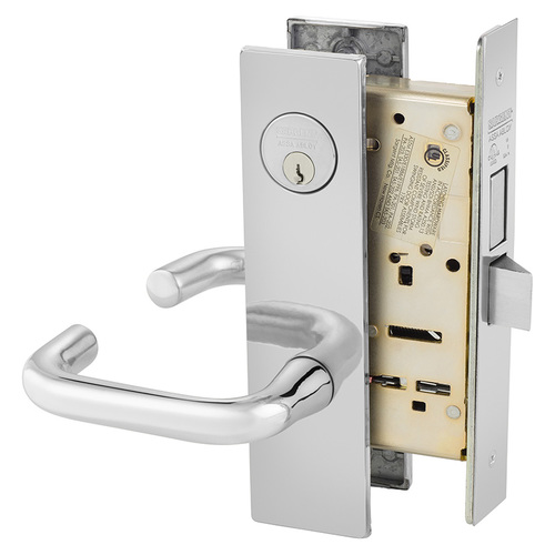 Mortise Lock Bright Chrome