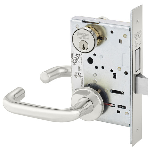 Mortise Lock Bright Stainless Steel