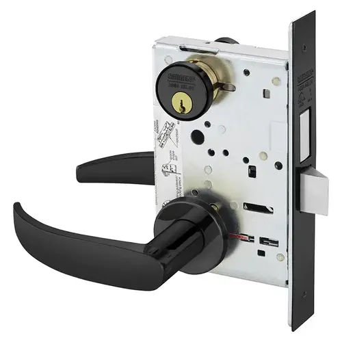 Mortise Lock Dark Oxidized Statuary Bronze Clear Coated