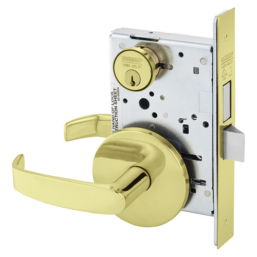 Mortise Lock Bright Brass