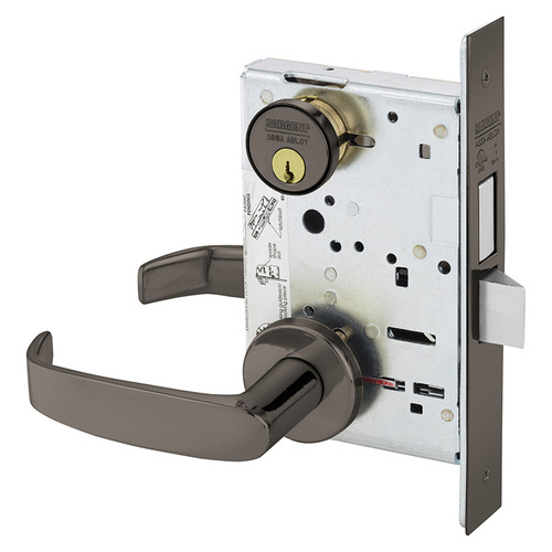 Mortise Lock Oxidized Satin Bronze Relieved Clear Coated