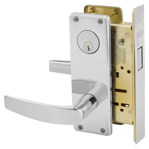 Mortise Lock Bright Chrome